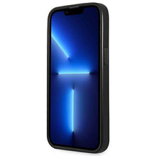 Заредете изображение във визуализатора на галерията – Original Case GUESS Saffiano Triangle Logo GUHCP14LPSATLG for Iphone 14 Pro Silver
