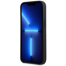 Заредете изображение във визуализатора на галерията – Original Case GUESS Saffiano Triangle Logo GUHCP14MPSATLK for Iphone 14 Plus Black
