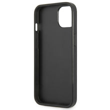Заредете изображение във визуализатора на галерията – Original Case GUESS Saffiano Triangle Logo GUHCP14MPSATLK for Iphone 14 Plus Black
