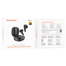 Заредете изображение във визуализатора на галерията – Borofone TWS Bluetooth Earphones BW18 Initial Sound Black
