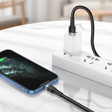 Заредете изображение във визуализатора на галерията – Borofone Cable BU35 Influence - USB to Lightning - 2,4A 1,2 metres black
