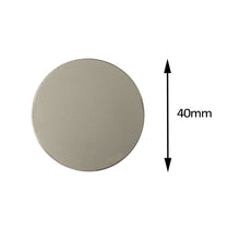 Заредете изображение във визуализатора на галерията – Metal plate for magnet holders - round black
