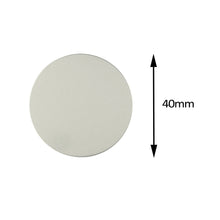 Заредете изображение във визуализатора на галерията – Metal plate for magnet holders - round silver

