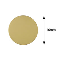 Заредете изображение във визуализатора на галерията – Metal plate for magnet holders - round gold
