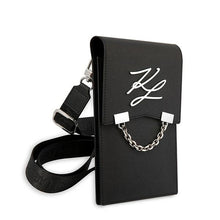 Заредете изображение във визуализатора на галерията – Original KARL LAGERFELD Handbag Autograph Chain KLWBSAKLCK black
