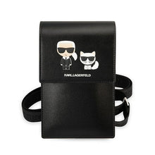 Заредете изображение във визуализатора на галерията – Original KARL LAGERFELD Handbag Embossed Ikonik KarlChoupette KLWBSAKCHSK black
