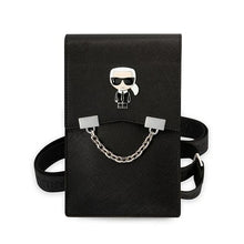 Заредете изображение във визуализатора на галерията – Original KARL LAGERFELD Handbag Ikonik Karl Chain KLWBSAIPCK black
