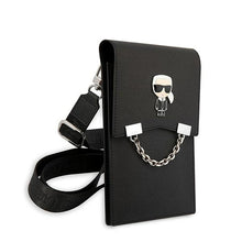 Заредете изображение във визуализатора на галерията – Original KARL LAGERFELD Handbag Ikonik Karl Chain KLWBSAIPCK black

