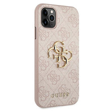 Заредете изображение във визуализатора на галерията – Original Case GUESS 4G Big Metal Logo GUHCN654GMGPI for Iphone 11 Pro Max pink

