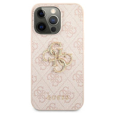 Заредете изображение във визуализатора на галерията – Original Case GUESS 4G Big Metal Logo GUHCP13L4GMGPI for Iphone 13 Pro pink
