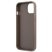 Заредете изображение във визуализатора на галерията – Original Case GUESS 4G Triangle Logo Cardslot GUHCP13MP4TPW for Iphone 13 Brown
