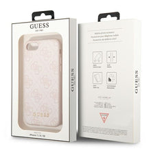Заредете изображение във визуализатора на галерията – Original Case GUESS Hardcase 4G Metal Gold Logo GUHCI8G4GFPI for Iphone 7/8/SE 2020/SE 2022 Pink
