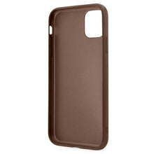 Заредете изображение във визуализатора на галерията – Original Case GUESS Hardcase 4G Metal Gold Logo GUHCN58G4GFBR for Iphone 11 Pro Brown
