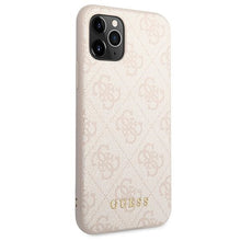 Заредете изображение във визуализатора на галерията – Original Case GUESS Hardcase 4G Metal Gold Logo GUHCN58G4GFPI for Iphone 11 Pro Pink
