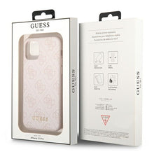 Заредете изображение във визуализатора на галерията – Original Case GUESS Hardcase 4G Metal Gold Logo GUHCN58G4GFPI for Iphone 11 Pro Pink
