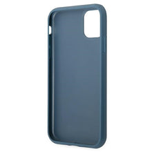 Заредете изображение във визуализатора на галерията – Original Case GUESS Hardcase 4G Metal Gold Logo GUHCN61G4GFBL for Iphone 11 Blue

