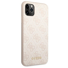 Заредете изображение във визуализатора на галерията – Original Case GUESS Hardcase 4G Metal Gold Logo GUHCN65G4GFPI for Iphone 11 Pro Max Pink

