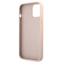 Заредете изображение във визуализатора на галерията – Original Case GUESS Hardcase 4G Metal Gold Logo GUHCP12MG4GFPI for Iphone 12/12 Pro Pink
