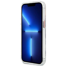 Заредете изображение във визуализатора на галерията – Original Case GUESS Metal Outline Magsafe GUHMP13XHTRMP for Iphone 13 Pro Max pink
