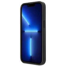Заредете изображение във визуализатора на галерията – Original Etui GUESS Saffiano 4G Small Metal Logo GUHCP13XPS4MK for Iphone 13 Pro Max black

