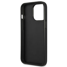 Заредете изображение във визуализатора на галерията – Original Etui GUESS Saffiano 4G Small Metal Logo GUHCP13XPS4MK for Iphone 13 Pro Max black
