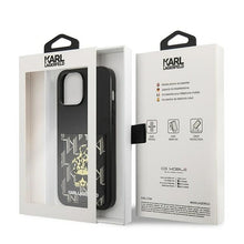 Заредете изображение във визуализатора на галерията – Original Pouch KARL LAGERFELD Karlimals Cardslot KLHCP13XCANCNK for Iphone 13 Pro Max black
