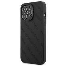 Заредете изображение във визуализатора на галерията – Original Pouch KARL LAGERFELD Perforated Allover KLHCP13XPTLK for Iphone 13 Pro Max black
