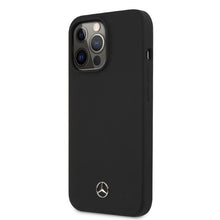 Заредете изображение във визуализатора на галерията – Original Case MERCEDES Silicone Line Magsafe MEHMP13LSILBK for Iphone 13 Pro Black
