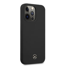 Заредете изображение във визуализатора на галерията – Original Case MERCEDES Silicone Line Magsafe MEHMP13LSILBK for Iphone 13 Pro Black
