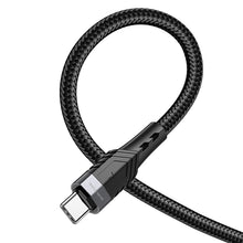 Заредете изображение във визуализатора на галерията – Borofone Cable BU35 Influence - Type C to Type C - 60W 3A 1,2 metres black
