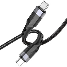 Заредете изображение във визуализатора на галерията – Borofone Cable BU35 Influence - Type C to Type C - 60W 3A 1,2 metres black
