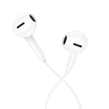 Заредете изображение във визуализатора на галерията – Borofone Earphones BM71 Light Song with microphone Type C white
