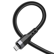 Заредете изображение във визуализатора на галерията – Borofone Cable BU35 Influence - USB to Micro USB - 2,4A 1,2 metres black
