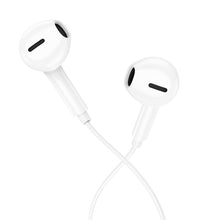 Заредете изображение във визуализатора на галерията – Borofone Earphones BM71 Light Song with microphone white
