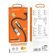 Заредете изображение във визуализатора на галерията – Borofone Cable BX82 Bountiful - USB to Type C - 3A 1 metre black
