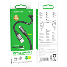 Заредете изображение във визуализатора на галерията – Borofone Cable BX82 Bountiful - USB to Micro USB - 2,4A 1 metre black
