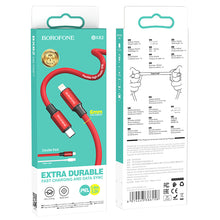 Заредете изображение във визуализатора на галерията – Borofone Cable BX82 Bountiful - Type C to Lightning - PD 20W 1 metre red
