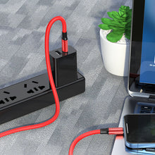 Заредете изображение във визуализатора на галерията – Borofone Cable BX82 Bountiful - USB to Type C - 3A 1 metre red
