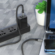 Заредете изображение във визуализатора на галерията – Borofone Cable BX82 Bountiful - Type C to Type C - 60W 3A 1 metre black
