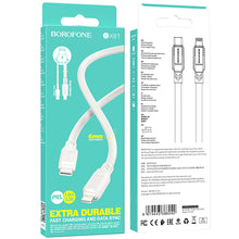 Заредете изображение във визуализатора на галерията – Borofone Cable BX81 Goodway - Type C to Lightning - PD 20W 1 metre white
