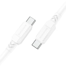 Заредете изображение във визуализатора на галерията – Borofone Cable BX81 Goodway - Type C to Type C - PD 60W 3A 1 metre white
