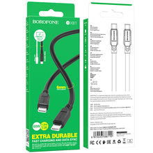 Заредете изображение във визуализатора на галерията – Borofone Cable BX81 Goodway - Type C to Type C - PD 60W 3A 1 metre black
