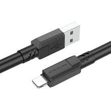 Заредете изображение във визуализатора на галерията – Borofone Cable BX81 Goodway - USB to Lightning - 2,4A 1 metre black
