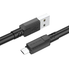 Заредете изображение във визуализатора на галерията – Borofone Cable BX81 Goodway - USB to Micro USB - 2,4A 1 metre black
