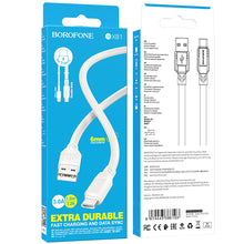 Заредете изображение във визуализатора на галерията – Borofone Cable BX81 Goodway - USB to Type C - 3A 1 metre white
