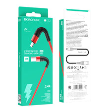 Заредете изображение във визуализатора на галерията – Borofone Cable BX32 Munificent - USB to Lightning - 2.4A 1 metre red
