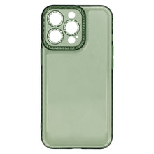 Заредете изображение във визуализатора на галерията – Crystal Diamond 2mm Case for Iphone 14 Green
