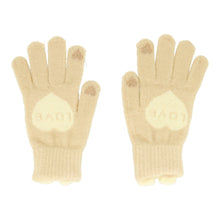 Заредете изображение във визуализатора на галерията – Gloves for touch screens LOVE BEIGE
