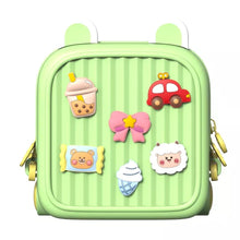 Заредете изображение във визуализатора на галерията – Kids handbag backpack K32 green
