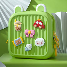 Заредете изображение във визуализатора на галерията – Kids handbag backpack K32 green
